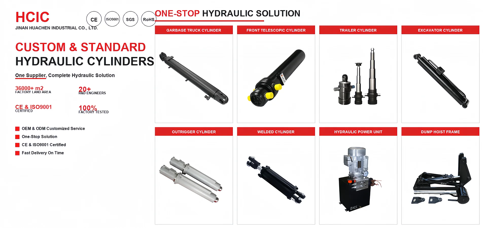 Double Acting Hydraulic Cylinder ထုတ်လုပ်သူများ