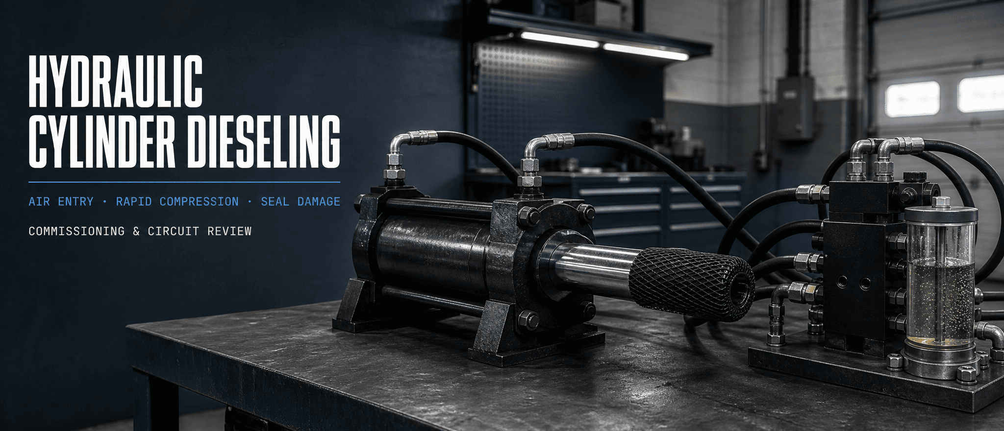 Hydraulic Cylinder Dieseling သည် Commissioning နှင့် Circuit Problem ဖြစ်ပြီး Seal Problem မျှသာမဟုတ်ပေ။