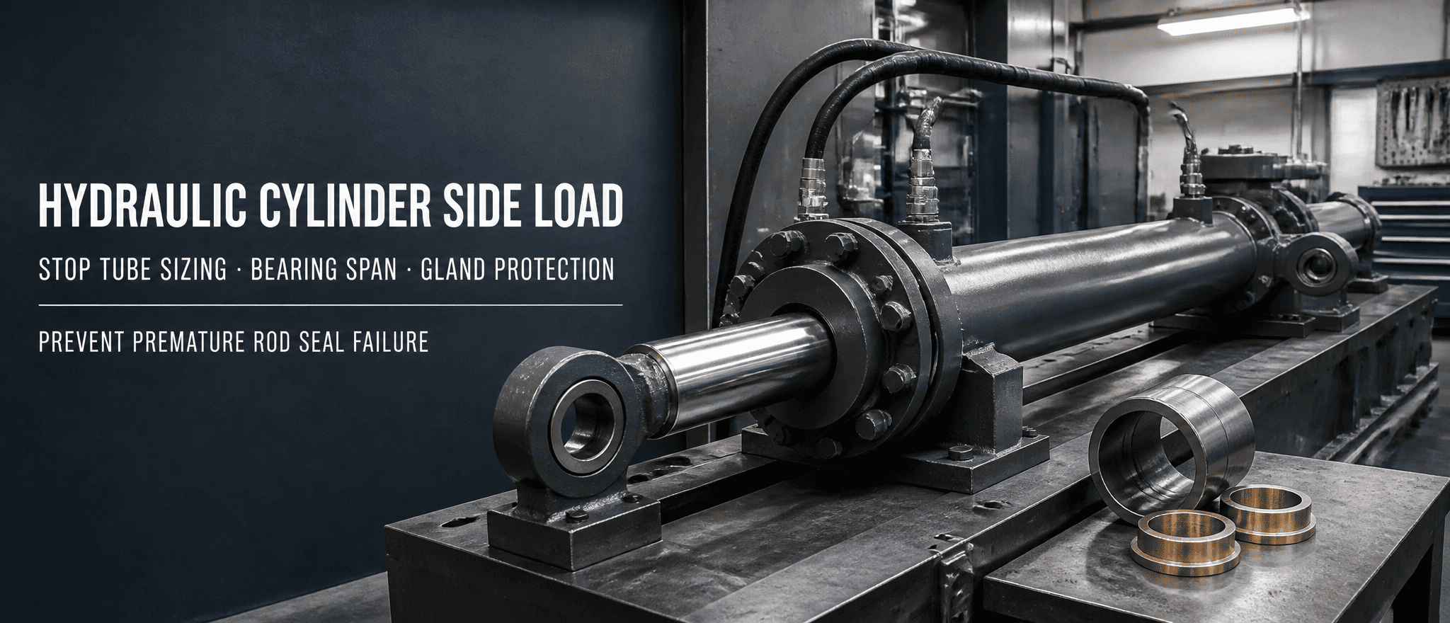 Hydraulic Cylinder Side Load and Stop Tube Sizing- OEM Engineers Gland Galling and Seal Blowout ကို မည်ကဲ့သို့ ဖယ်ရှားနည်း