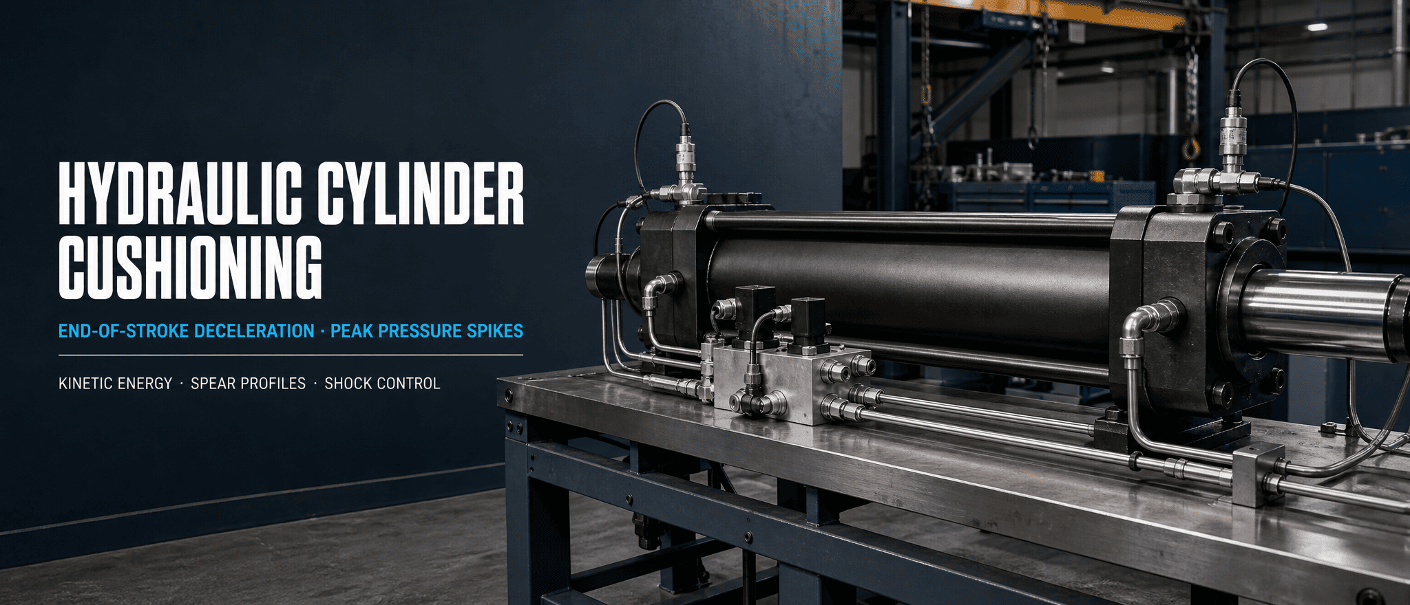 Hydraulic Cylinder Cushioning Sizing- End-of-Stroke Deceleration နှင့် Pressure Spikes ကို ထိန်းချုပ်နည်း