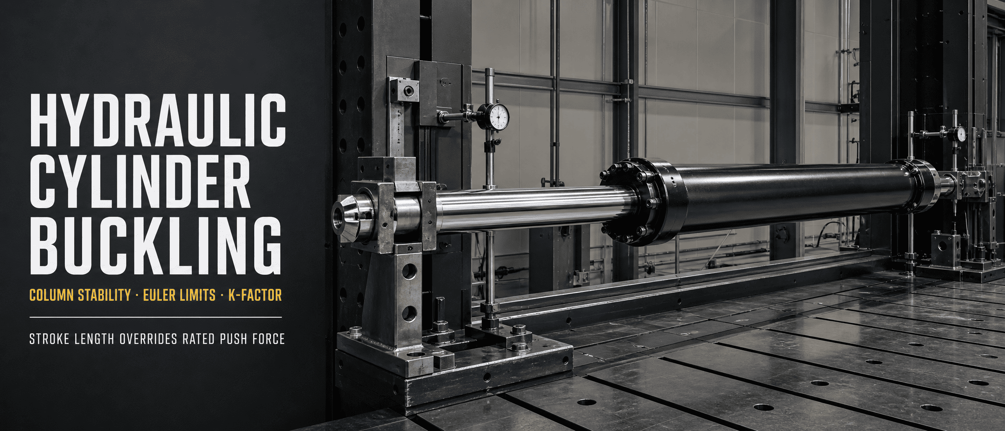 Hydraulic Cylinder Buckling တွက်ချက်မှုများ- Stroke Length သည် Rated Push Force ကို အဘယ်ကြောင့် ကျော်လွန်သည်