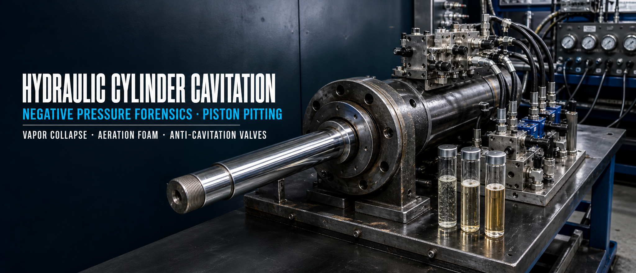 Hydraulic Cylinder Cavitation and Aeration- အနုတ်လက္ခဏာဖိအားနှင့် Piston Pitting ဆိုင်ရာ အလုပ်ရုံဆွေးနွေးပွဲ မှုခင်းဆေးပညာ
