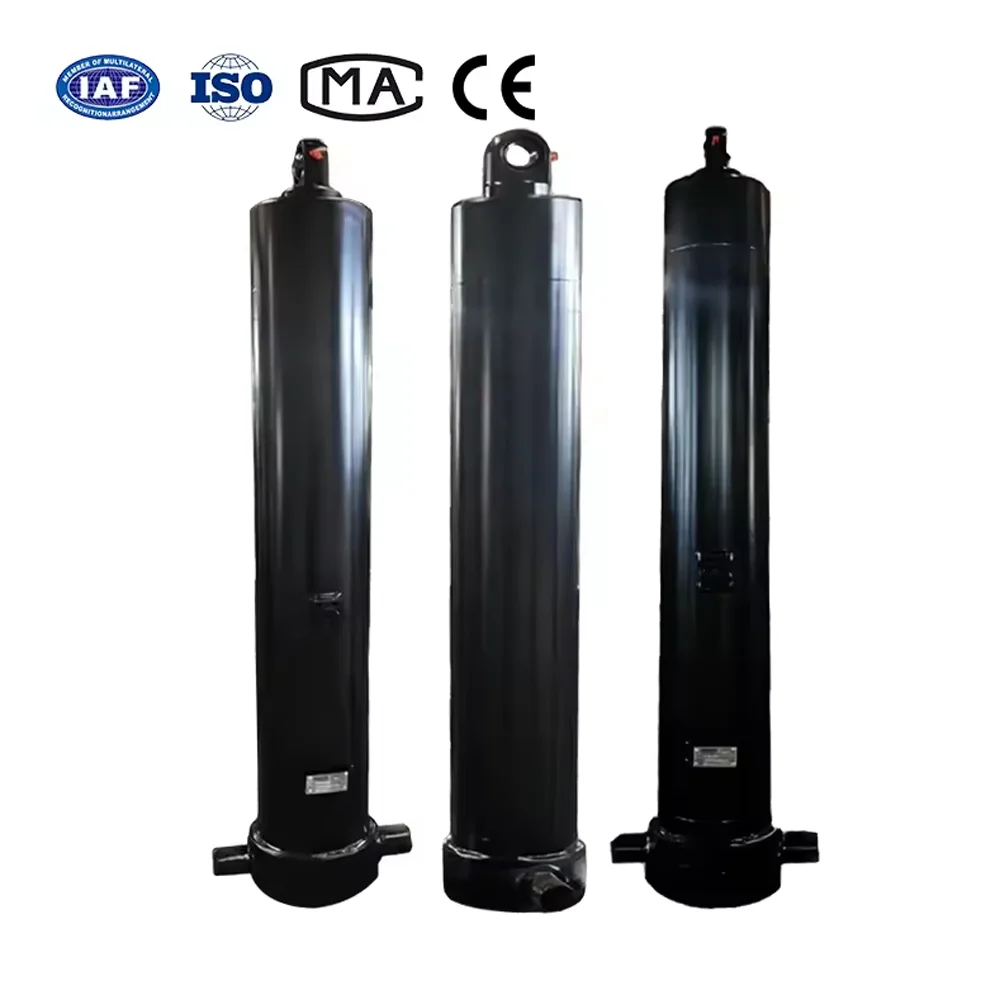 Dump Body အတွက် 3-Stage Pin-to-Pin Telescopic Hydraulic Cylinder