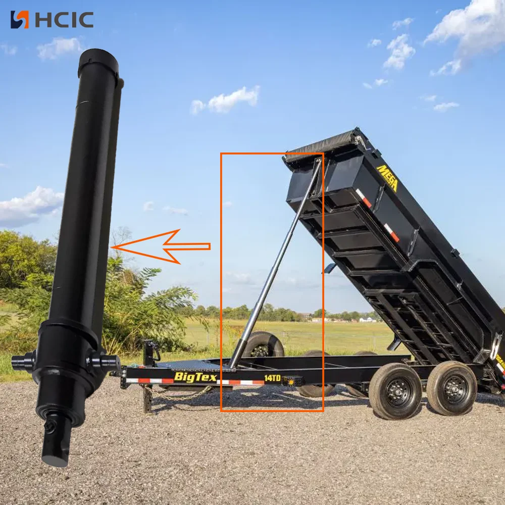 Heavy Dump Trailers အတွက် 4-Stage Underbody Telescopic Tipping Cylinder