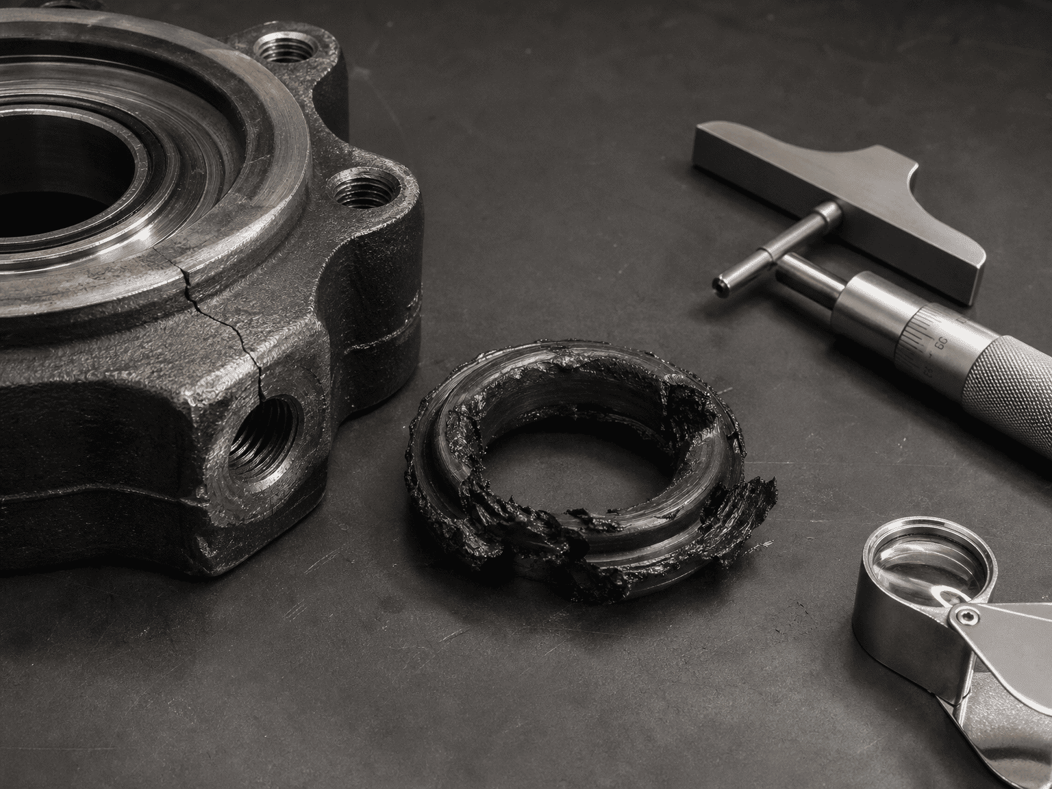 hydraulic cylinder cracked end cap and extruded polyurethane buffer seal failure analysis