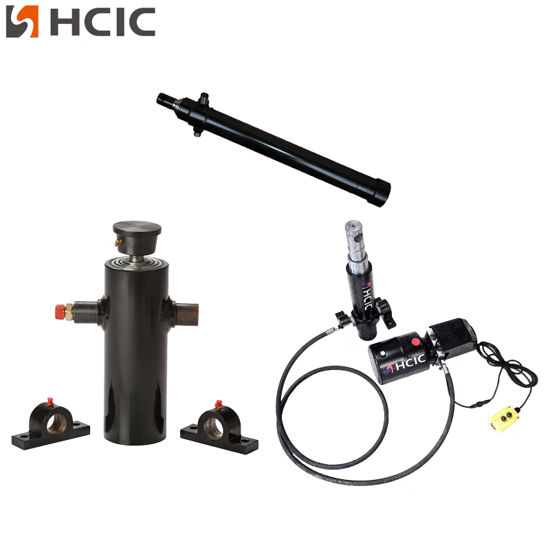 ကိုယ်ထည်အောက်ပိုင်း Telescopic Hydraulic Cylinder