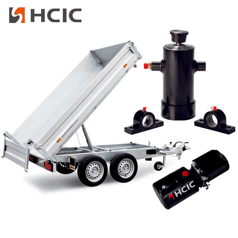Dump Trailers အတွက် Underbody Telescopic Hydraulic Cylinder Dump Trailers အတွက် Underbody Telescopic Hydraulic Cylinder